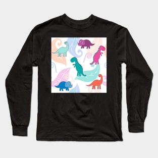 Cute Dinosaurs Long Sleeve T-Shirt